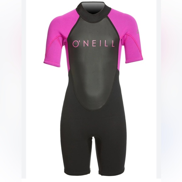 O'Neill Other - O'Neill Kids Pink and Black Short Sleeve Wetsuit 4t kids girls toddler VGUC